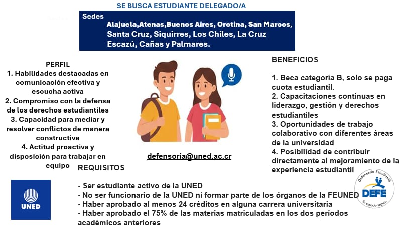 Se busca delegadoa