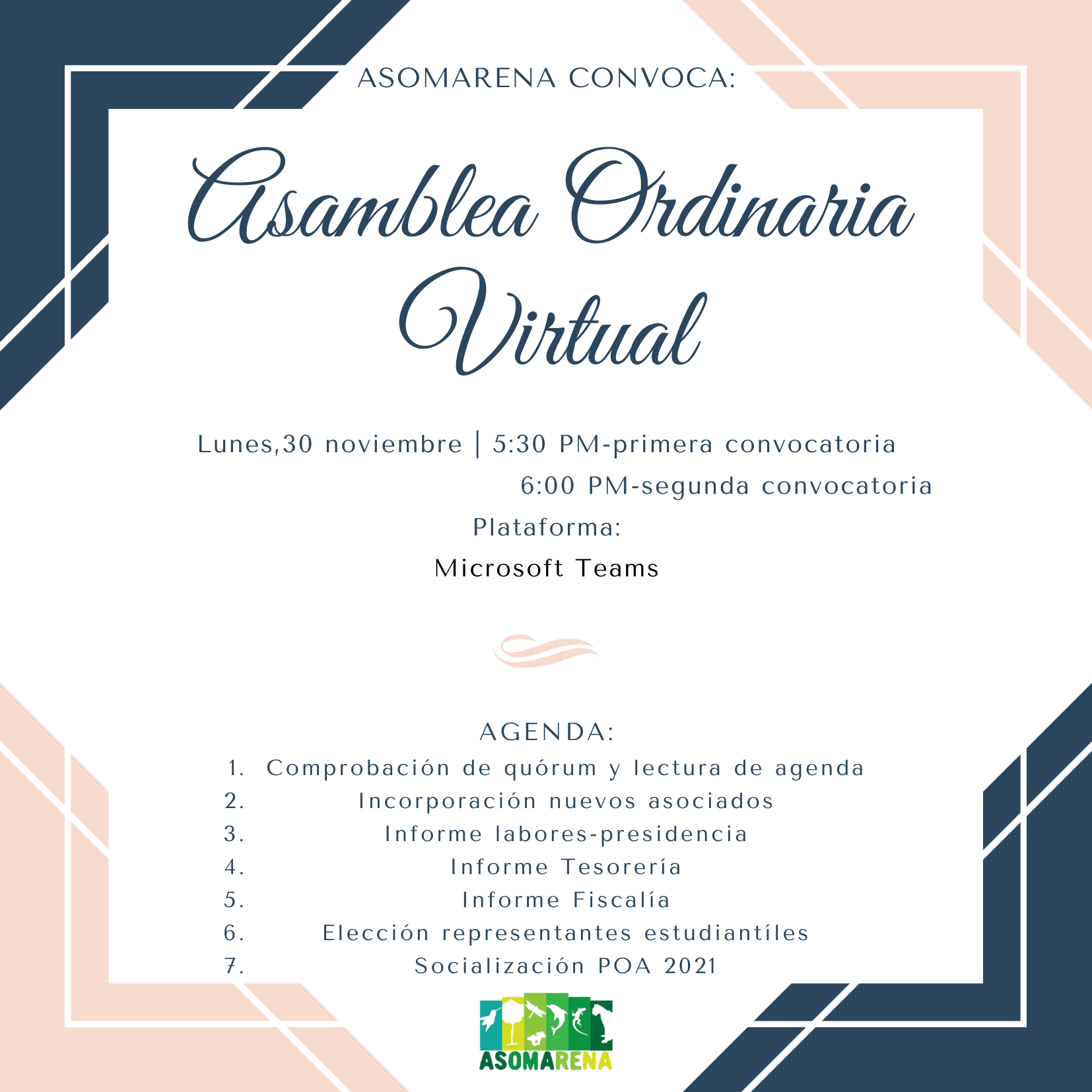 Asamblea Ordinaria Virtual