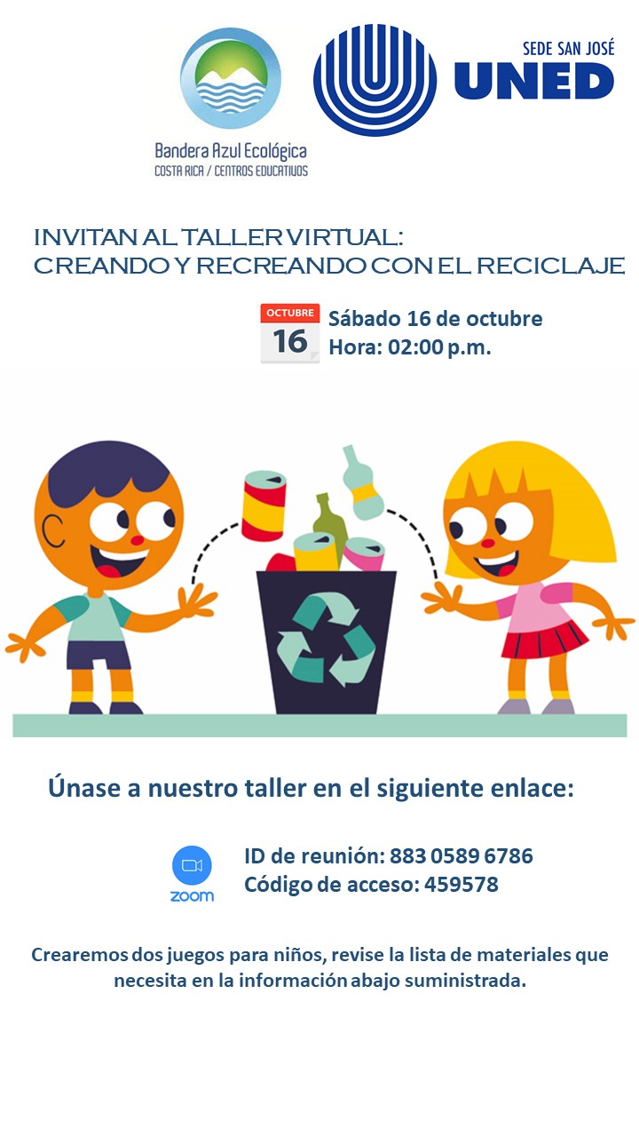 Invitación Creando y recreando con el reciclaje