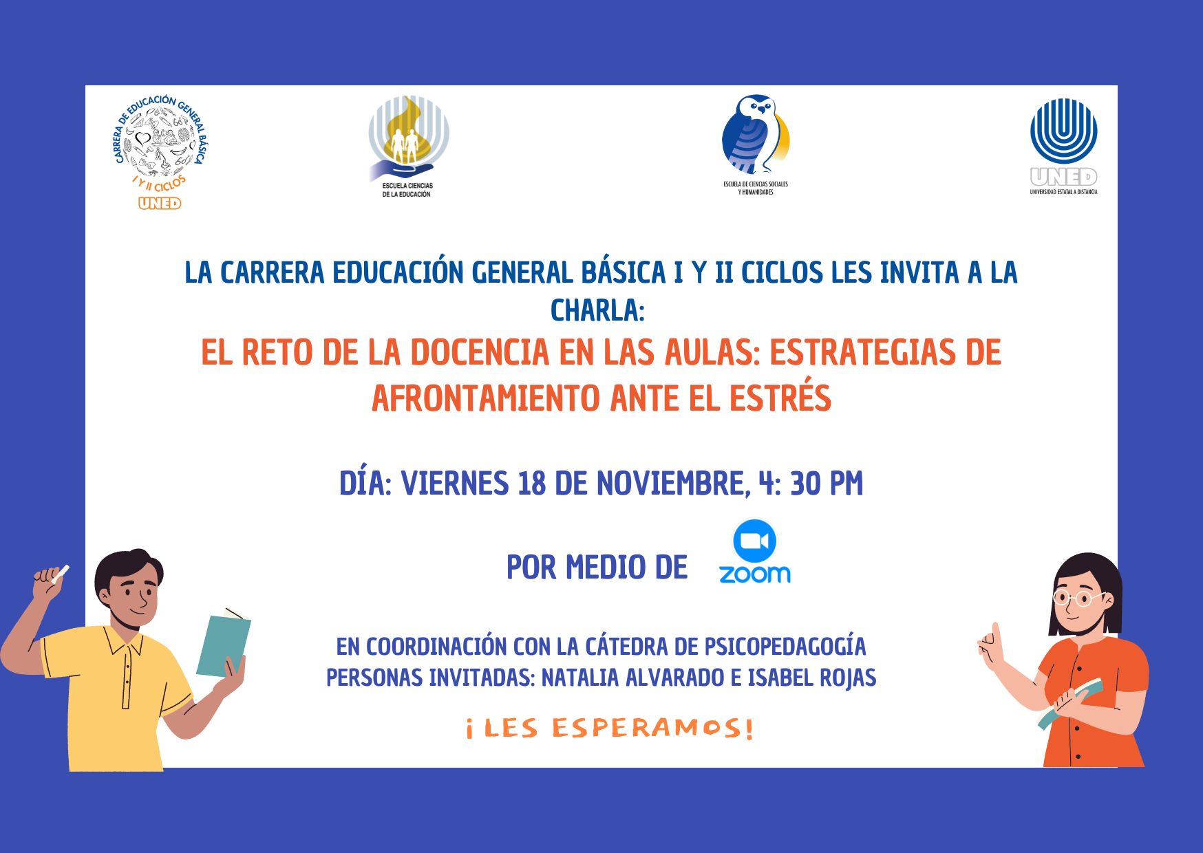 Invitación El reto de la docencia en las Aulas