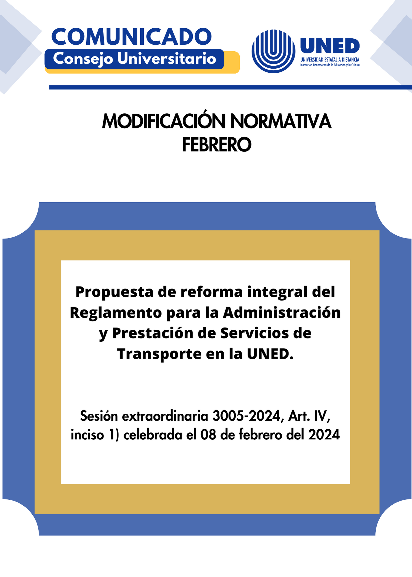 Modificación Normativa