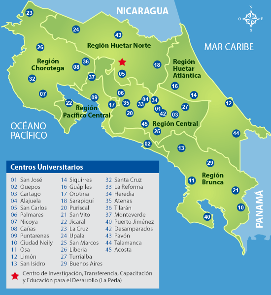 mapa centros