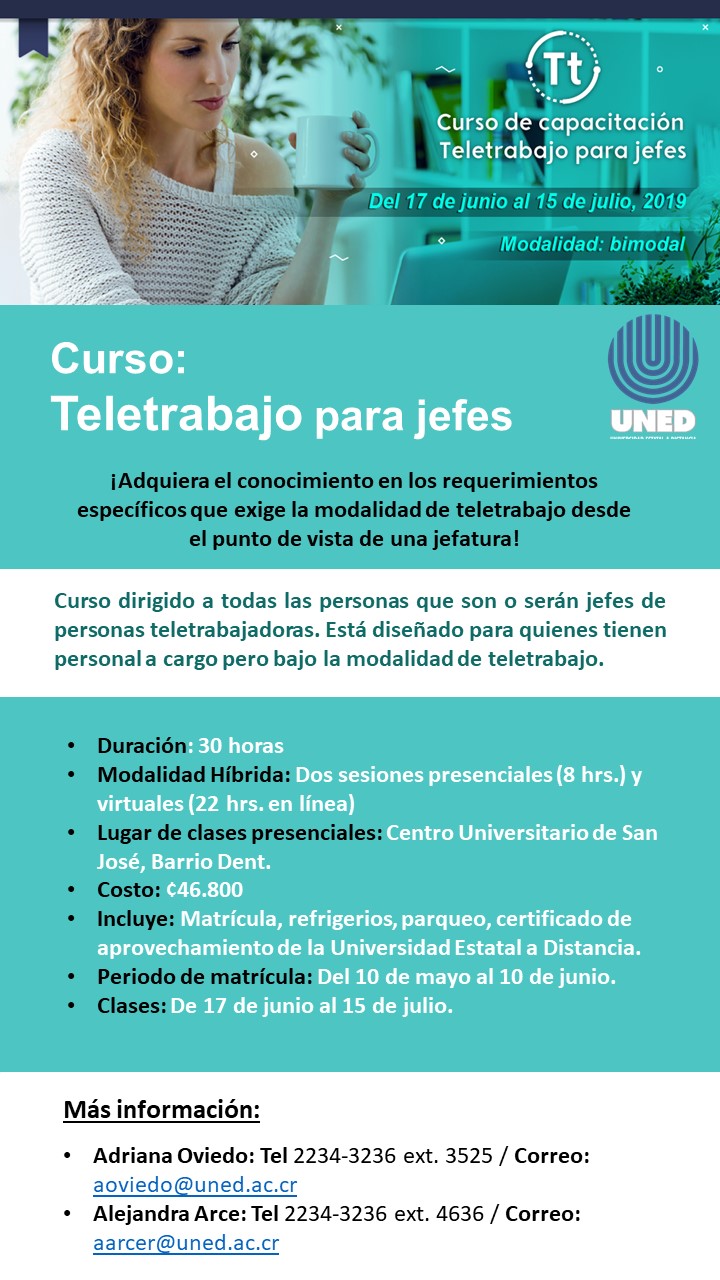 Curso para jefes Teletrabajo mayo 2019
