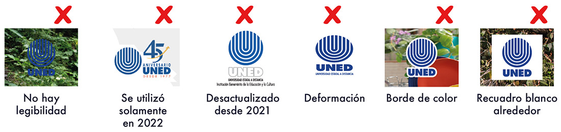 usos incorrectos del logo