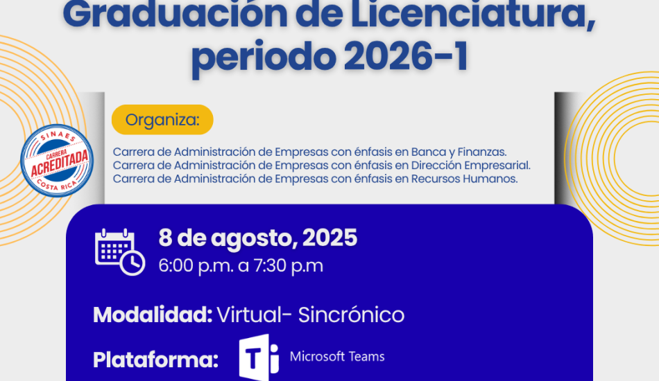 imagen de Convesatorio Opciones de Graduación de Licenciatura del Periodo I-2026